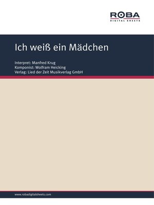 cover image of Ich weiß ein Mädchen